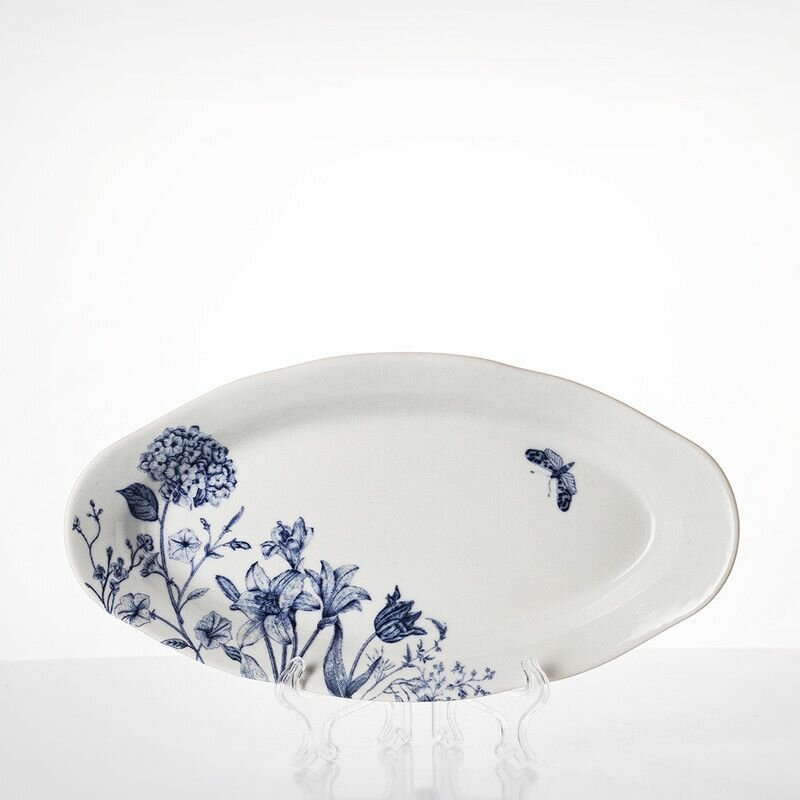 фото Блюдо селедочница фарфоровое 250 мм Добруш "Беатриче" ф. Идиллия