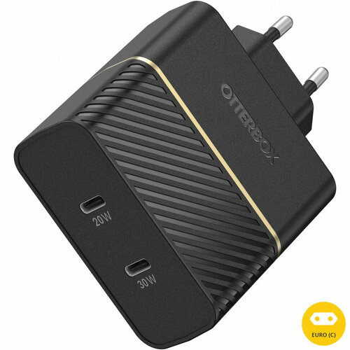Сетевое зарядное устройство OtterBox USB-C 50W Dual Port Wall Charger Fast Charge 50 Вт