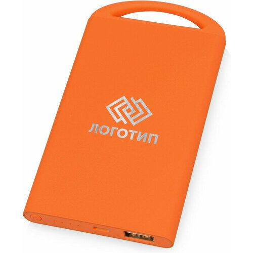 Портативное зарядное устройство Shine с зеркальной гравировкой 4000 мАч оранжевый 227900₽