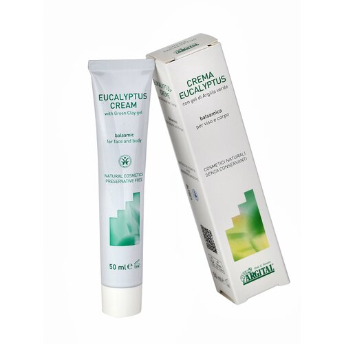 Крем с эвкалиптом для лица и тела, Eucalyptus Cream, 50 ml, Argital, Италия.