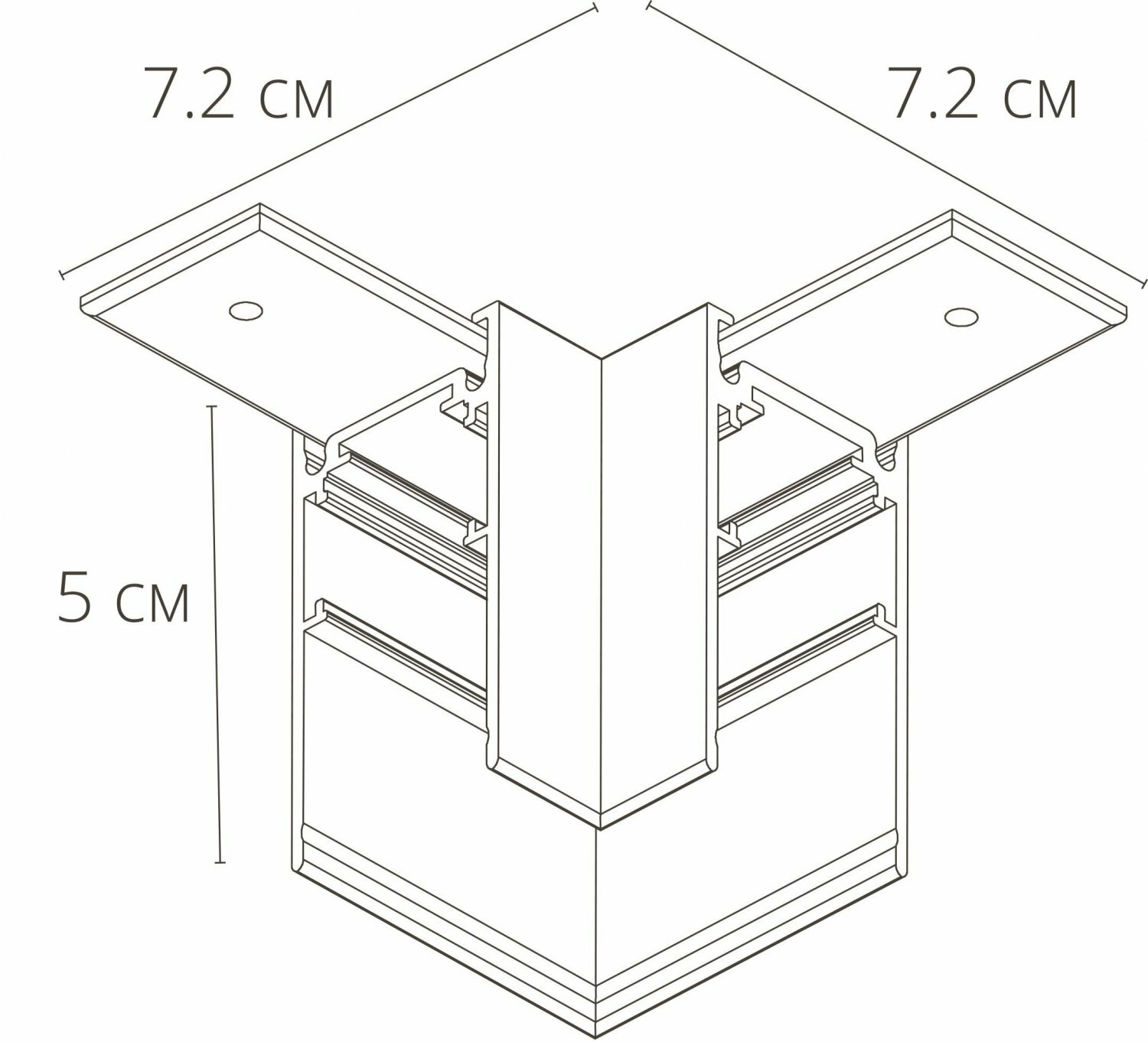 Коннектор для шинопровода Arte Lamp Linea-Accessories A480606