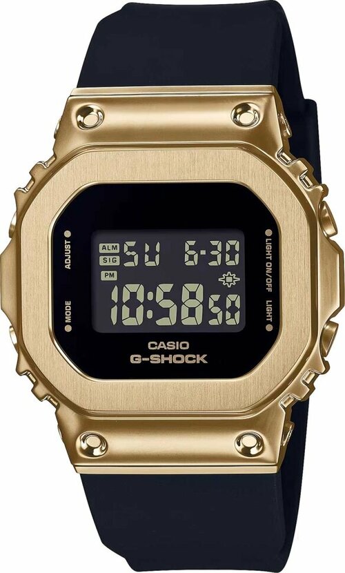 Наручные часы CASIO G-Shock Часы Casio G-Shock GM-S5600GB-1E, золотой, черный