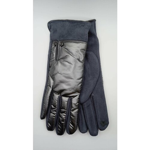 фото Перчатки , размер 7,5, серый nice fashion gloves