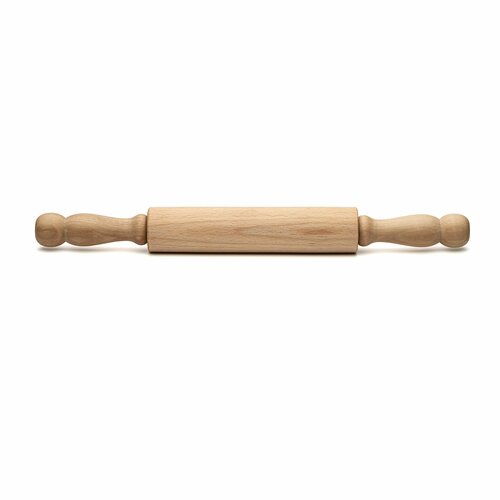 Скалка деревянная с вращающимися ручками