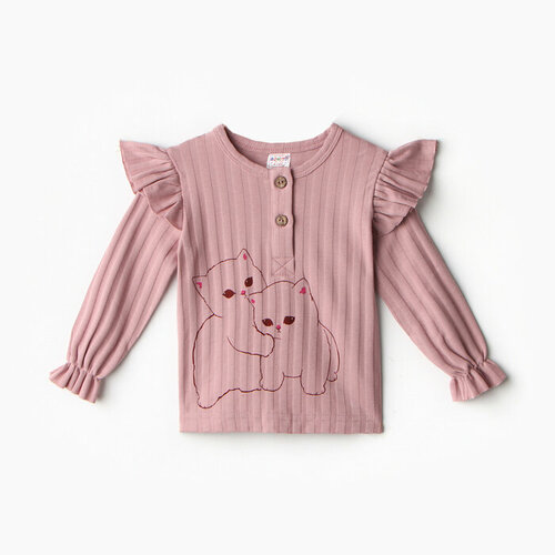 фото Лонгслив bonito kids, размер 20, розовый