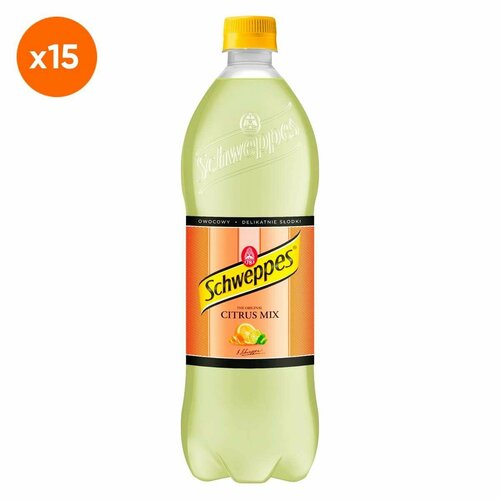 Газированный напиток Schweppes The Original Citrus Mix со вкусом цитрусовый микс (Польша), 850 мл (15 шт)