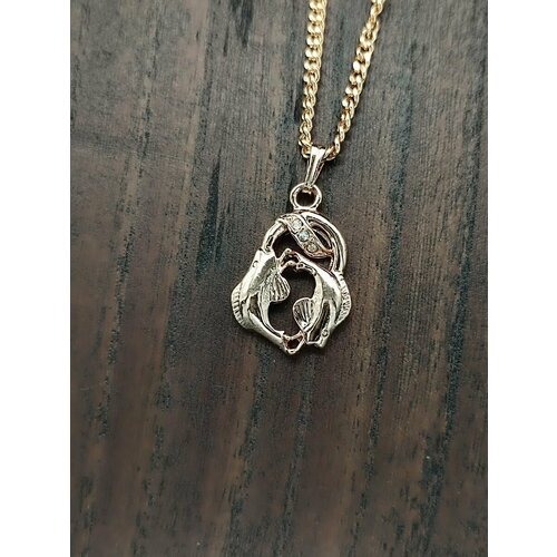 фото Подвеска, искусственный камень, циркон, золотистый insetto