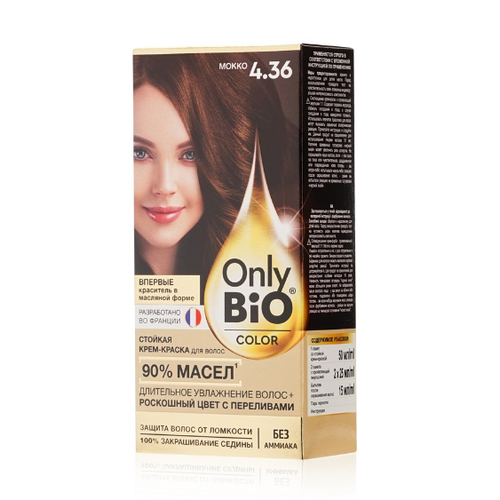 0341 Стойкая крем-краска Тон 4.36 Мокко, 115мл