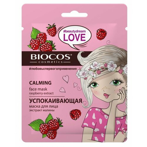 Маска тканевая для лица Успокаивающая 32г BioCos (арт. 835813)