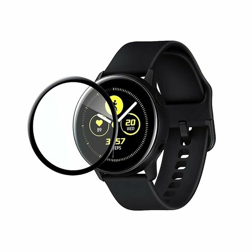 Защитная пленка TPU Polymer nano для Samsung Galaxy Watch Active 2 40 mm, черный, 1 шт. защитная пленка для смарт часов tpu polymer nano для samsung galaxy watch 4 classic 42 mm 1 шт