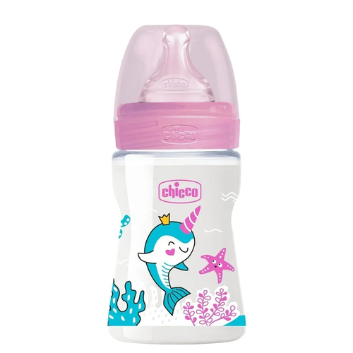 соска chicco well being 4 мес 2 Чикко Бутылка Well being Girl сил/соск (0+) 150мл