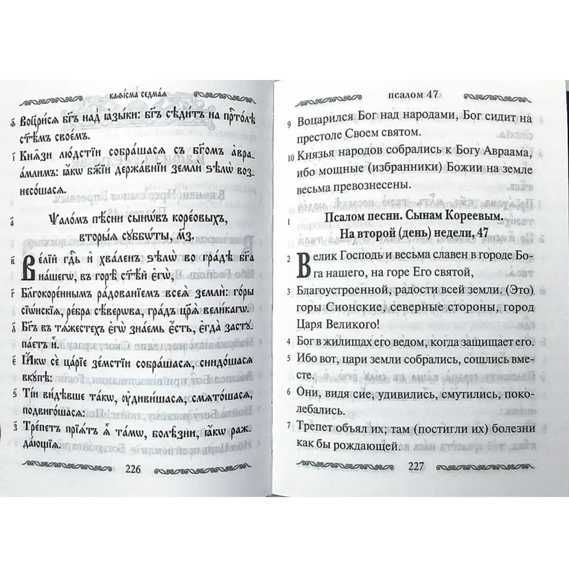 Псалтирь учебная с параллельным переводом на русский язык с кратким толкованием псалмов - фото №12