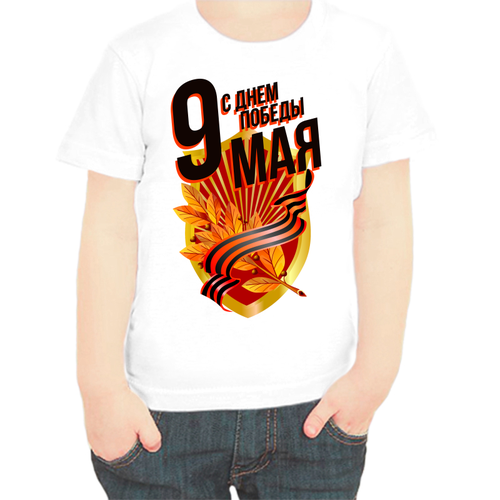 фото Футболка , размер 116, белый нет бренда