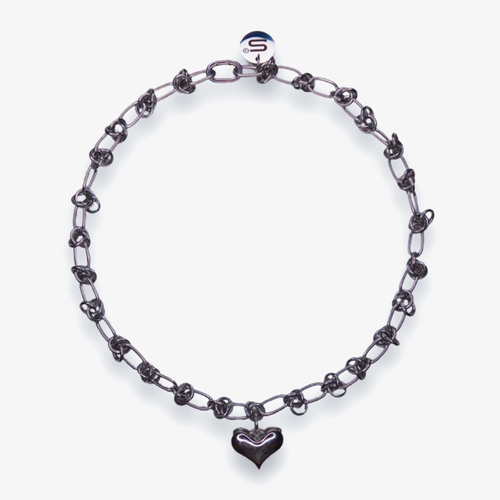 Колье 2SICK, длина 46 см, серебряный