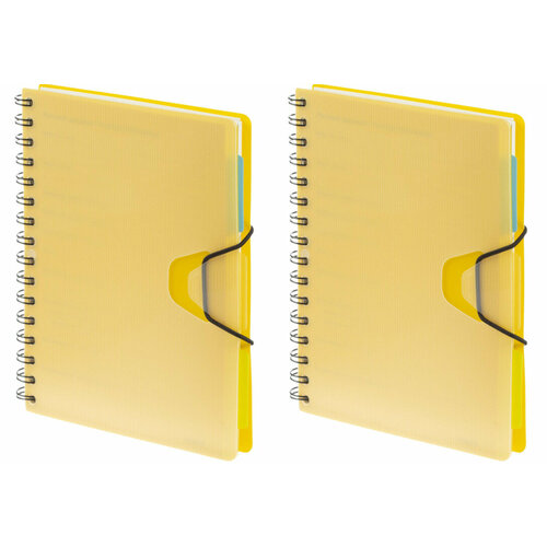 Attache Ежедневник недатированный Bright Colours, А5, 136 листов, желтый, 2 шт