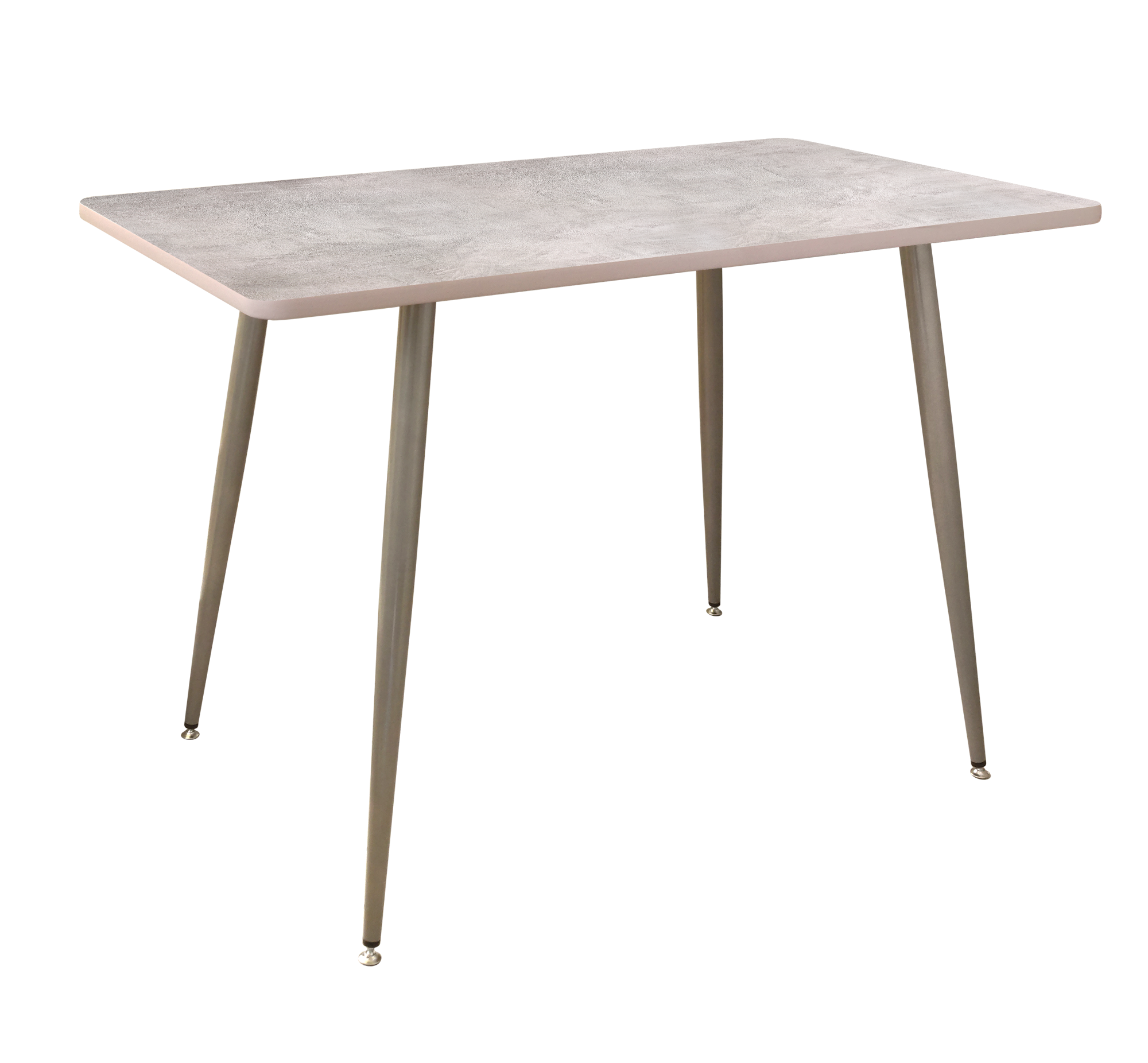 Стол обеденный прямоугольный бранч LAKSI жемчужно-серый/белый камень