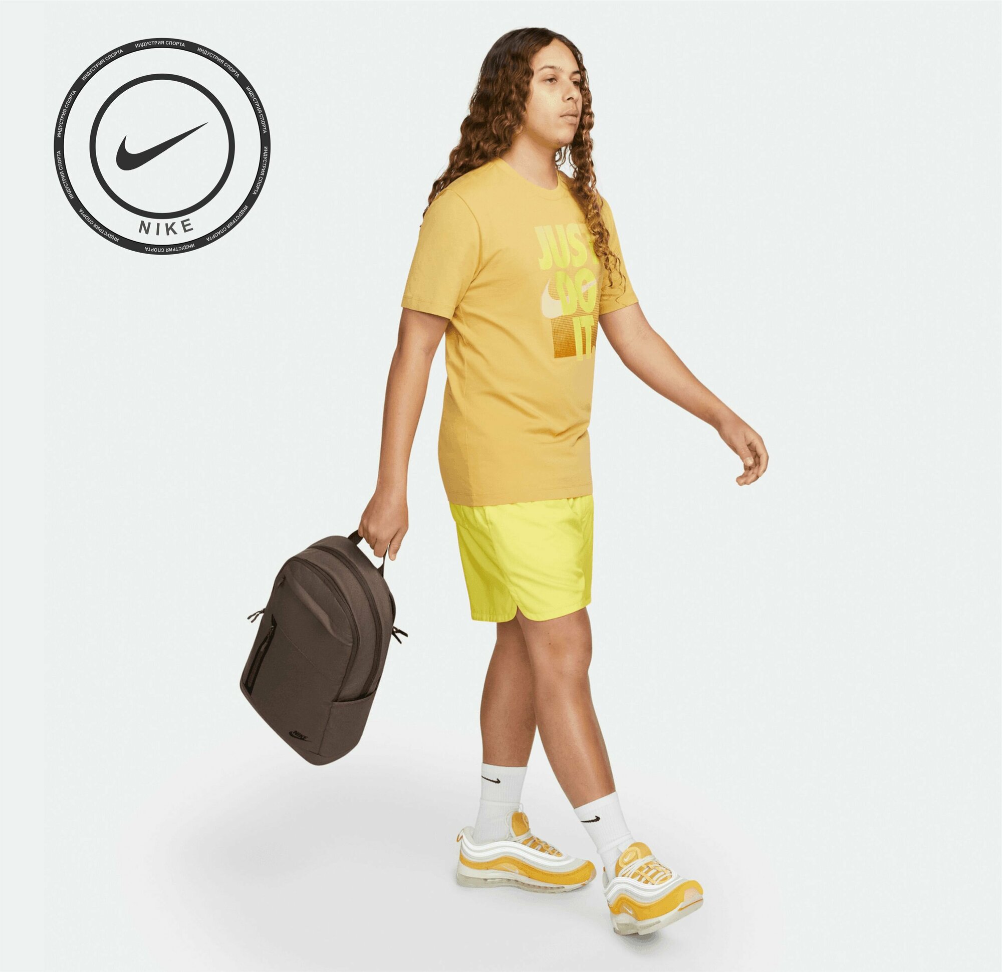 Рюкзак Nike Premium NK ELMNTL, городской, 25л, унисекс, коричневый, DN2555-004 (MISC) — фото 1