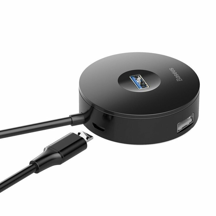 Адаптер USB Baseus round box HUB adapter USB3.0 to USB3.0*1+USB2.0*31m (CAHUB-U01, CAHUB-U02)