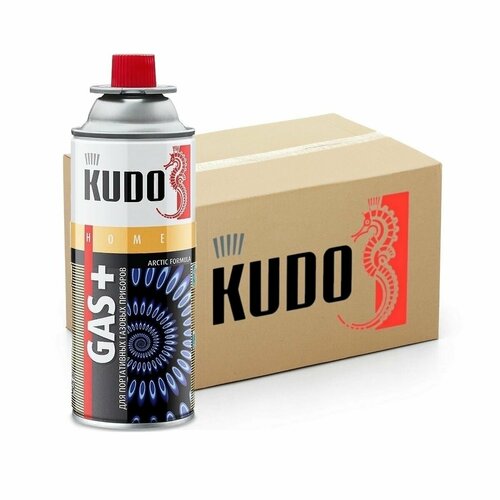 Газ универсальный KUDO 520 мл для портативных газовых приборов 12 шт