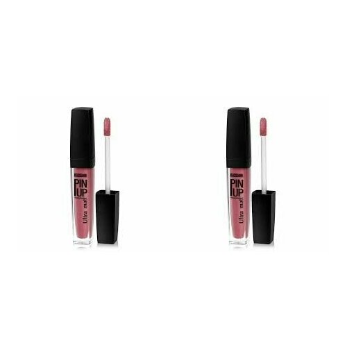 LUXVISAGE Блеск для губ Pin up ultra matt, тон 19, 5 г, 2 уп