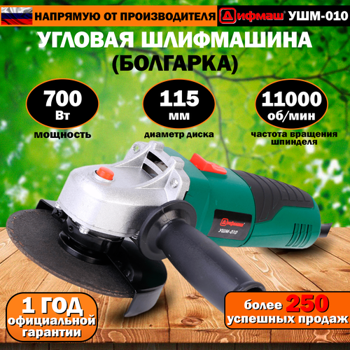 Угловая шлифовальная машина УШМ болгарка шлифмашина 700 Ватт 115 мм 11000 обмин 225000₽