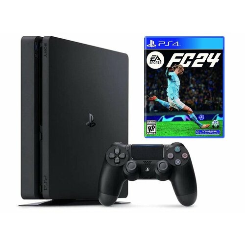 Игровая приставка Sony PlayStation 4 Slim 500 ГБ HDD черный FIFA 24 4798000₽