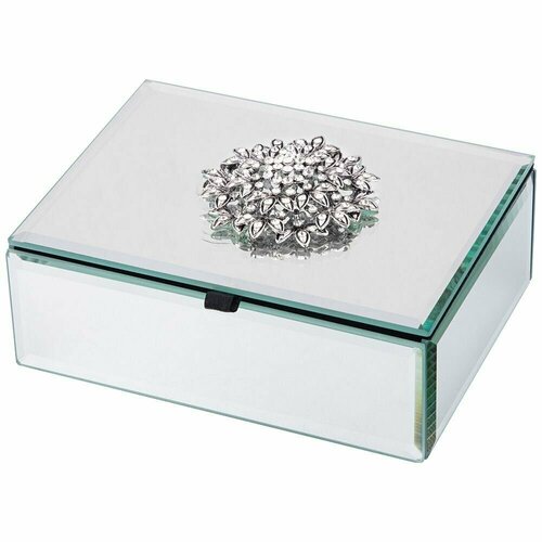 Шкатулка коллекционная с брошью прямоугольная