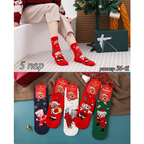фото Носки , 5 пар, размер 36-41, мультиколор нет бренда