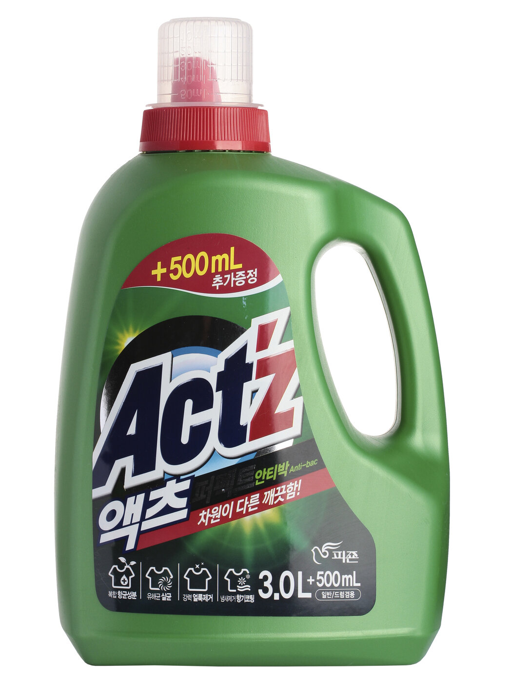 PIGEON Гель для стирки ACT'Z Perfect Anti bacteria (bacterium) (Bottle 3.0L+500ml)