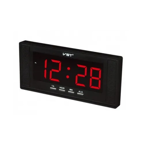 Часы настольные VST 729-1 красный
