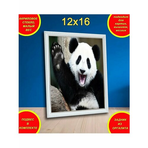 Фоторамка 12x16 Радуга, белая PANDA_S