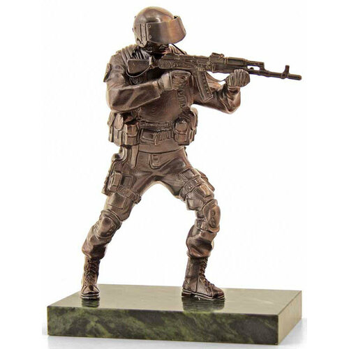 Бронзовая статуэтка «Спецназовец» 20х23х11см. арт. UB-1197