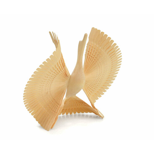 Птица счастья из дерева большая 30 см Щепная птица 3450₽