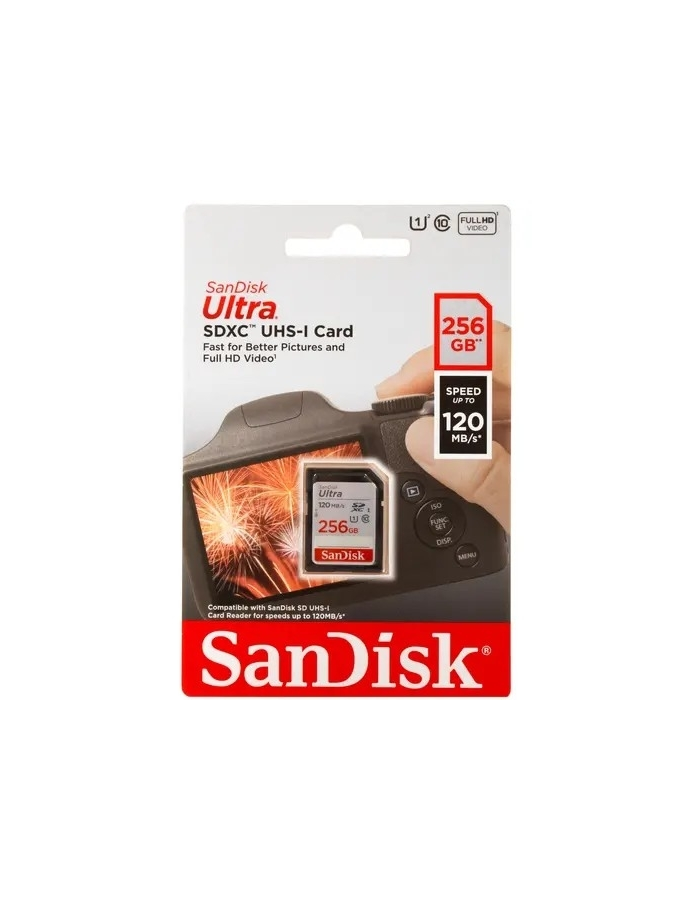 Карта памяти SanDisk Ultra SDXC Class 10 UHS-I