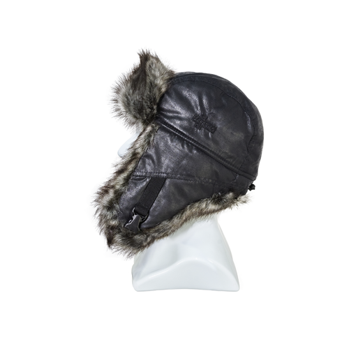 Шапка ушанка Laparka, размер XL, черный