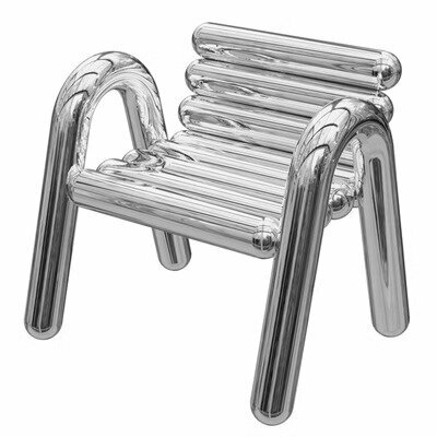 Кресло дизайнерское из нержавеющей стали в стиле BOLD (стиль В, 71*57*66 см)