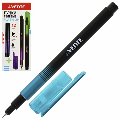 Ручка гелевая deVente Flash Up, набор 12 штук, синие чернила 0.5мм ручка гелевая guess with jess синие чернила 10 штук
