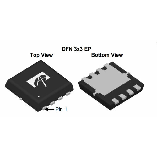 Микросхема AON7516 N-Channel MOSFET 30V 30A DFN3x3EP микросхема sisa10dn t1 ge3 n channel mosfet 30v 30a 1212 8