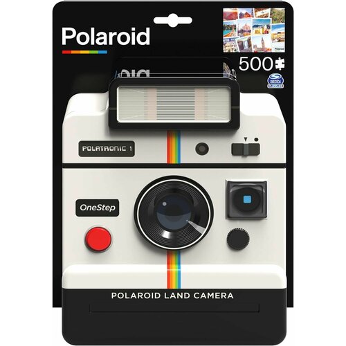 Polaroid, пазл Путешественник по миру , состоящий из 500 деталей, в 3D жестяном контейнере в виде - винтажная пленочная камера 70-х годов в стиле ретро