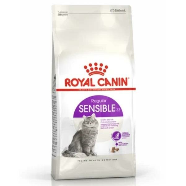 Royal Canin SENSIBLE 33 корм для кошек с чувствительной пищеварительной системой в возрасте сгода до 7 лет 200г