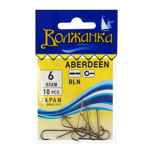 фото Крючки волжанка aberdeen № 6, 10 шт volzhanka