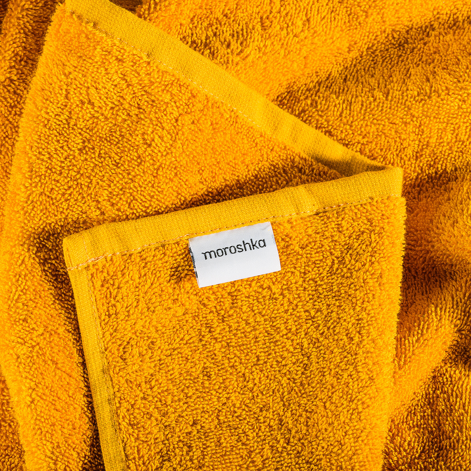 Полотенце Los Muertos для ванной 70х140 см., цвет желтый - фотография № 5