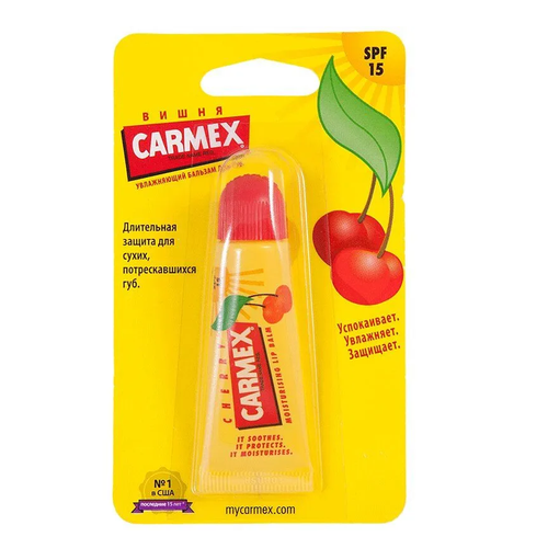 Бальзам для губ увлажняющий CARMEX вишня в тубе SPF - 15, 10 г