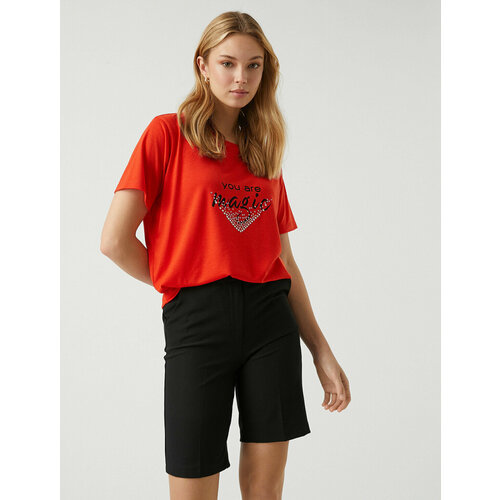 фото Футболка koton, размер s, красный