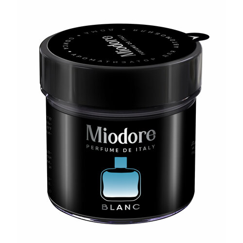 Автомобильный ароматизатор воздуха Miodore BLANC (Lacoste) гель банка, 100мл.