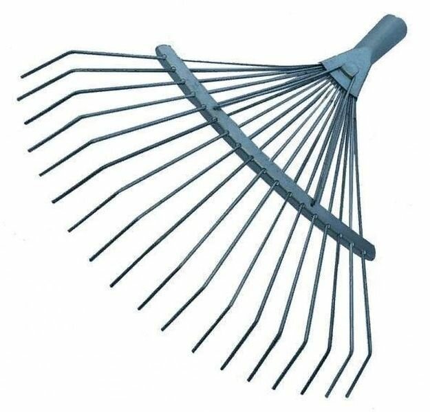 фото Грабли веерные 18-ти зуб, проволочные, порошковая окраска, б/ч /У3435/