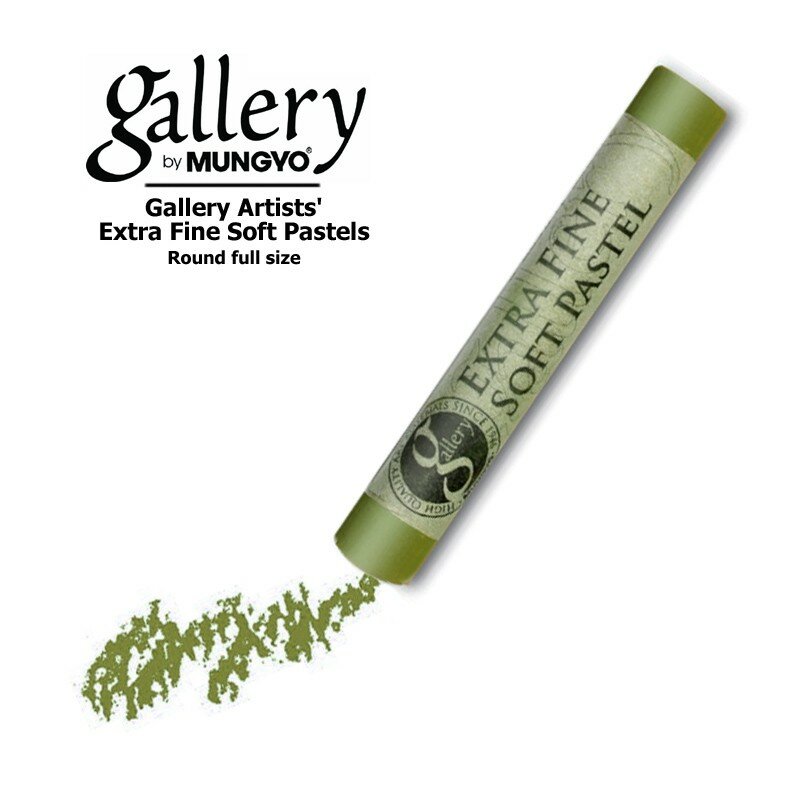 Сухая пастель MUNGYO Пастель сухая мягкая круглая Mungyo GALLERY Extra Fine Soft, 565 Зеленый мох