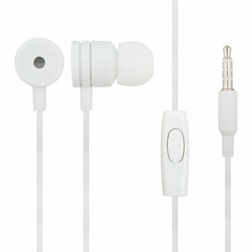 Наушники проводные с микрофоном inkax EP-04 Bright MiniJack 35мм 12 метра белые 32500₽