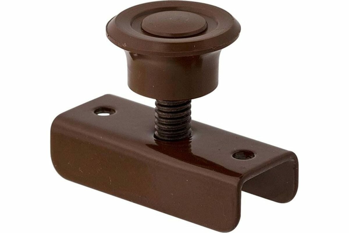 фото Опора Tech-Krep металл, регулируемая, под ЛДСП 16 мм, М8, коричневая, 1 шт. пакет 148584
