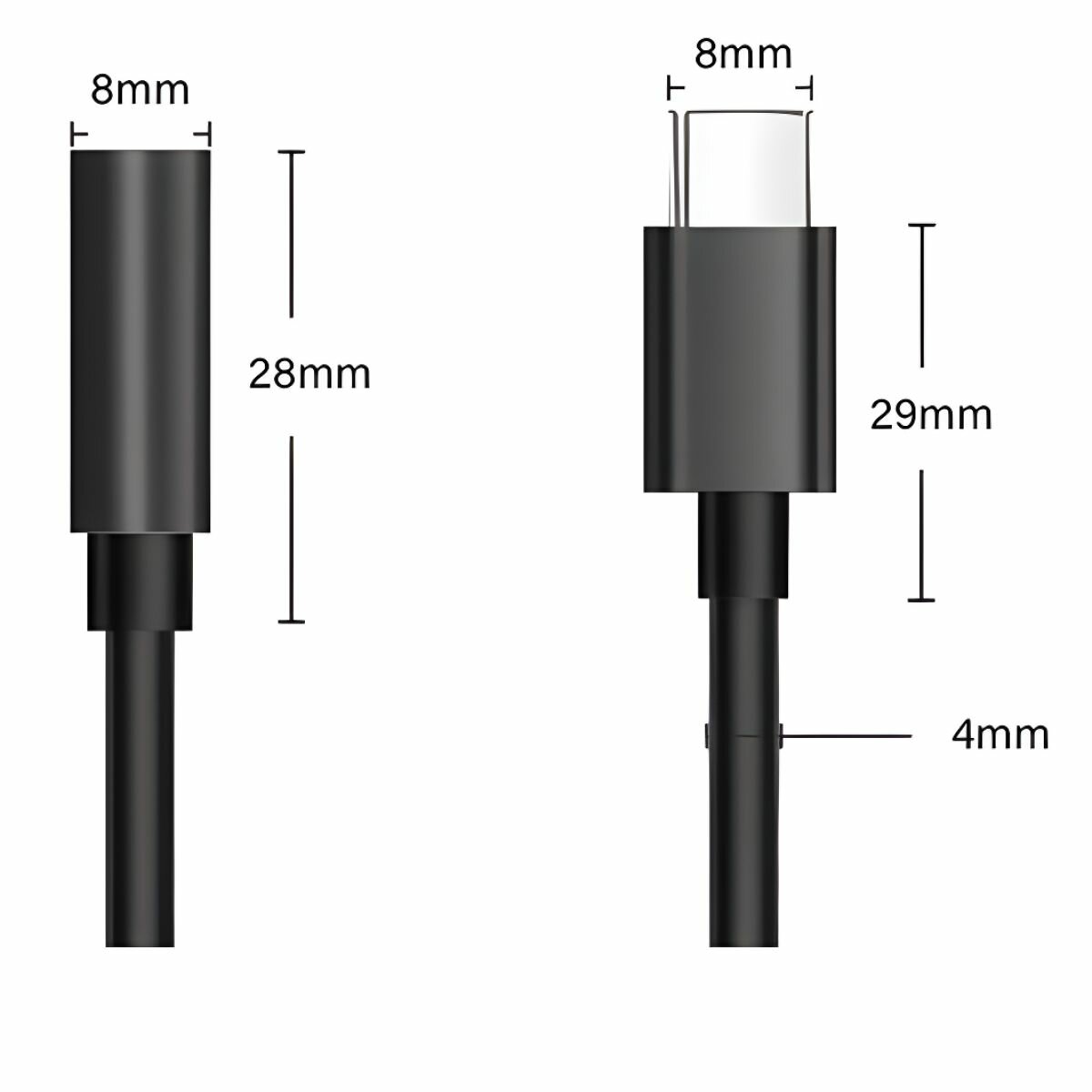 Переходник для наушников Type С на AUX miniJack 3.5 мм. Кабель AUX - Type С, переходник с USB Type-C на Jack 3.5, черный